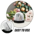 thumbnail image 3 of DIY Photo Display Snow Globe for Decoration Silver Plastic 1 Piece, 3 of 9