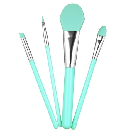 4Pcs Silicone Makeup Brush Kit Facial Mask Brush Foundation Eyeshadow Eyebrow Brush Cosmetic Tool Optional