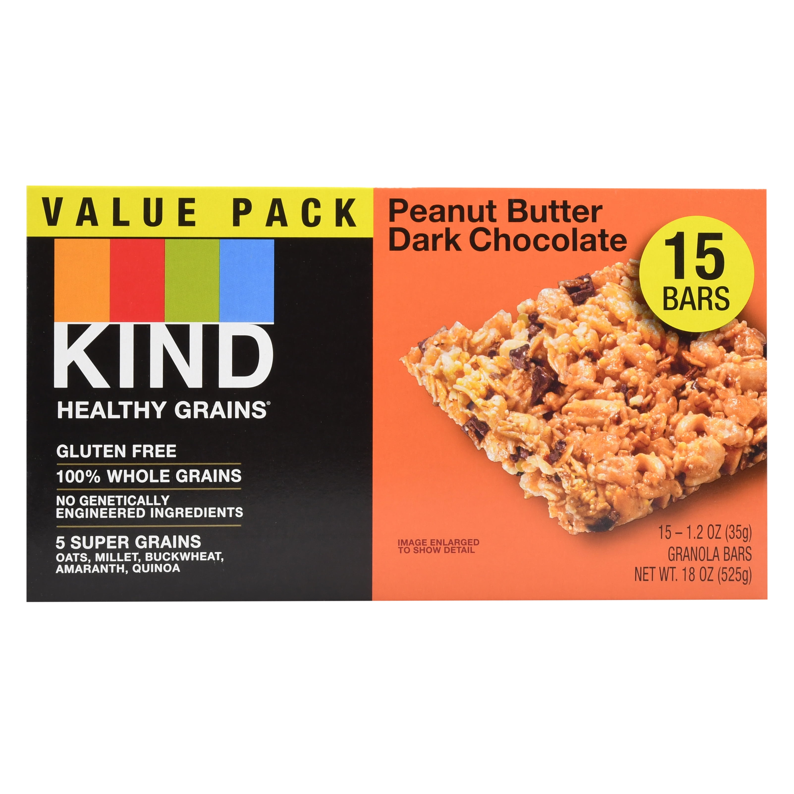 Kind Healthy Grains Bars Peanut Butter Dark Chocolate, 15 Ct