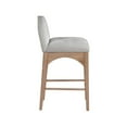 thumbnail image 6 of Meridian Furniture Waldorf Grey Chenille Fabric Stool, 6 of 7