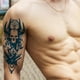 thumbnail image 4 of (GZ1057-1064) 8 Uds jugo semipermanente brazo tatuaje pegatina 110*180mm cuerpo tatuaje pegatina, 4 of 9