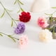 thumbnail image 4 of Flores artificiales Naiovety, 10 claveles con hojas verdes, decoración púrpura, 4 of 6