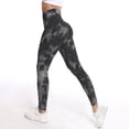 thumbnail image 3 of Legging De Cintura Alta Para Levantamiento De Caderas Deportivos Fitness Sin Costuras Gyu Medias Para Correr Abdomen Reducción Tie Dye Pantalones De Yogapangjing, 3 of 4