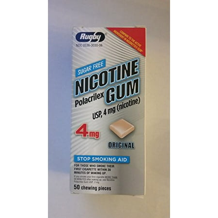 Rugby Nicotine Gum 4mg 50 Original (Compared to Nicorette Gum) ?