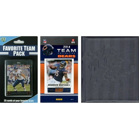 C&I Collectables NFL Chicago Bears Licensed 2014 Score Team Set and Favorite Player Trading Card Pack Plus Storage Album