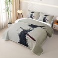 thumbnail image 3 of Erosebridal Samurai Sketch Quilt King,Ink Splash King Coverlet Set For Boys,3-Piece, 3 of 7