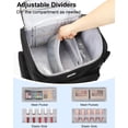 thumbnail image 4 of Mochila de maquillaje Relavel, grande, con 3 bolsas transparentes, color negro, 4 of 8