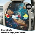 thumbnail image 5 of Gaeub Colorful Planet Universe Print Anti-Kick Storage Mat for Car Seats 2 Pcs, Car Kick Mats with 3 Pocket Protector, Essential Car Seat Protector for Child Car Seat,Car Seat Protector, 5 of 8