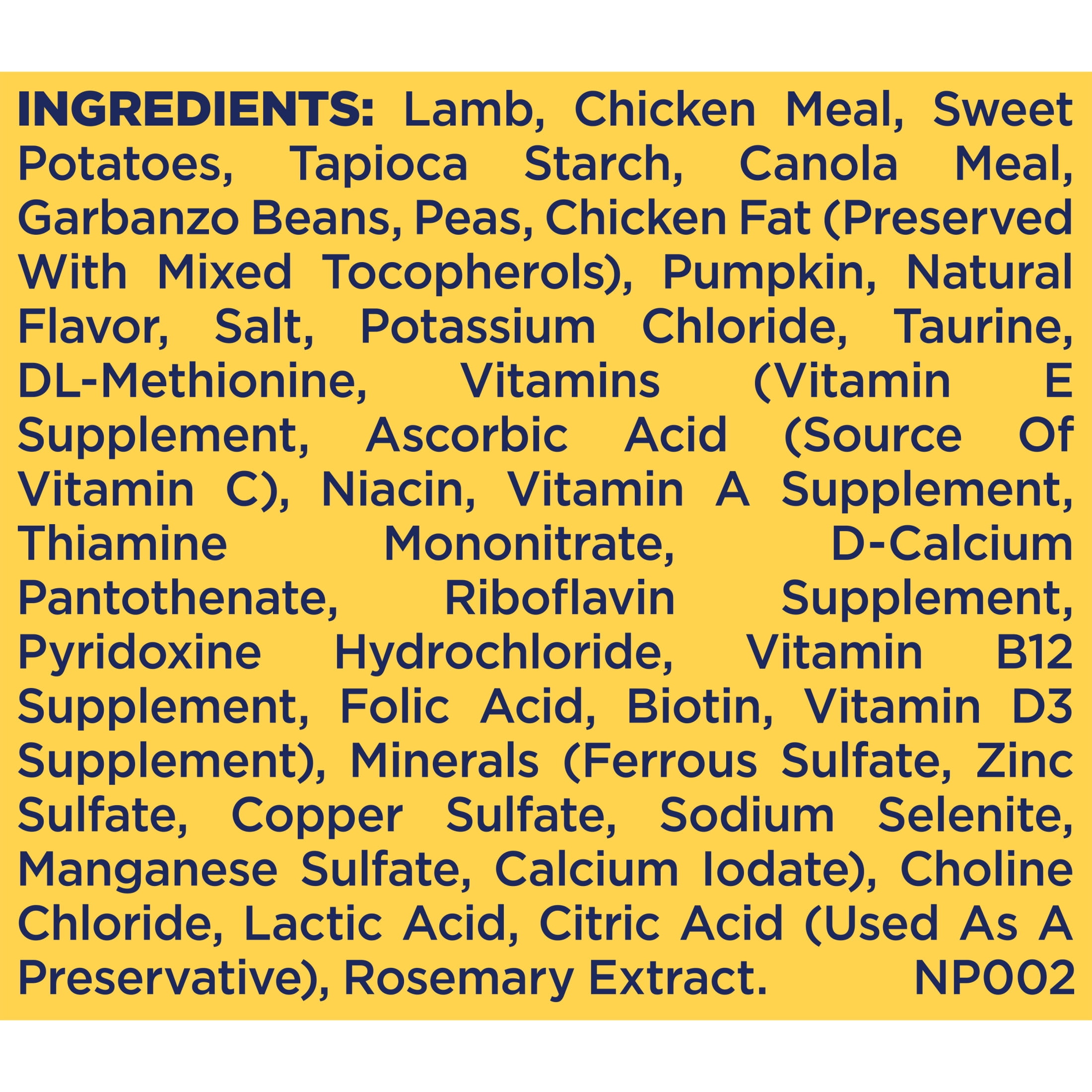 Nature's Recipe Grain Free Lamb, Sweet Potato & Pumpkin Adult Dry Dog Food, 4 lb