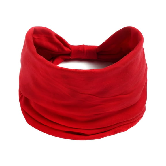 TELOLY Headbands for Women,Polyester Sweat Bands,Sweat Headbands for Women,Red