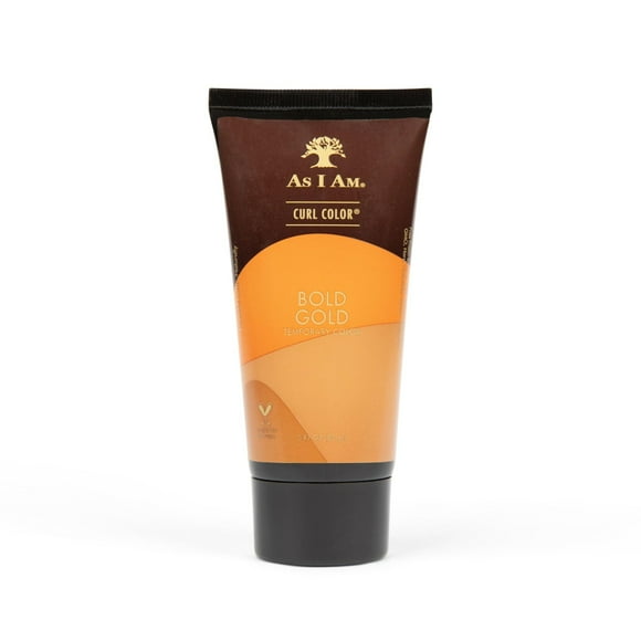 As I Am Curl Color - Bold Gold - 3 Onces - Gel Colorant et Recourbant - Couleur Temporaire - Tenue Moyenne - Vegan et Sans Cruauté