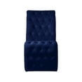 thumbnail image 5 of Meridian Furniture Curve Navy Velvet Dining Chair (Set of 2), 5 of 7