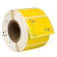 thumbnail image 5 of HOUSELABELS 1.5" x 1" Yellow Multipurpose Labels on 1" Core Compatible With Zebra and Rollo Printers, 100 Rolls / 520 Labels per Roll, 5 of 8