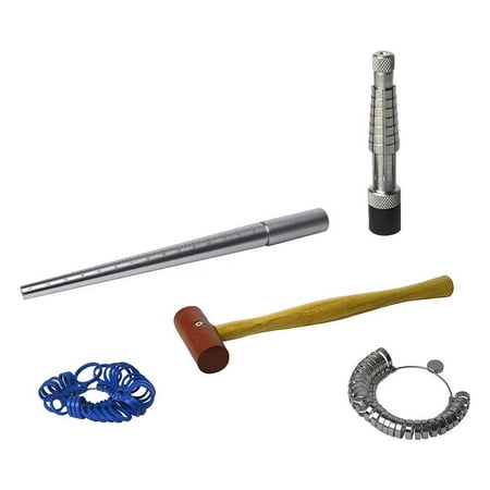Tool Making Ring Sizing Kit with Rathburn Ring Stretcher Enlarger Mandrel Measuring Stick and 1