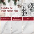 thumbnail image 7 of Red Black Grey Snowflakes Valances for Windows, 42 x 18in, Winter Christmas Snowflakes Rod Pocket Kitchen Valance Curtain Light Filtering Window Treatments for Living Room Bedroom, 1 Panel, 7 of 7
