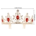 thumbnail image 2 of KAKOWELY Tiara Corona Tiara de Cristal Accesorio para el Cabello de Novia de Boda Tocado de Cristal Tocado, 2 of 5