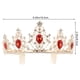 thumbnail image 2 of KAKOWELY Tiara Corona Tiara de Cristal Accesorio para el Cabello de Novia de Boda Tocado de Cristal Tocado, 2 of 5