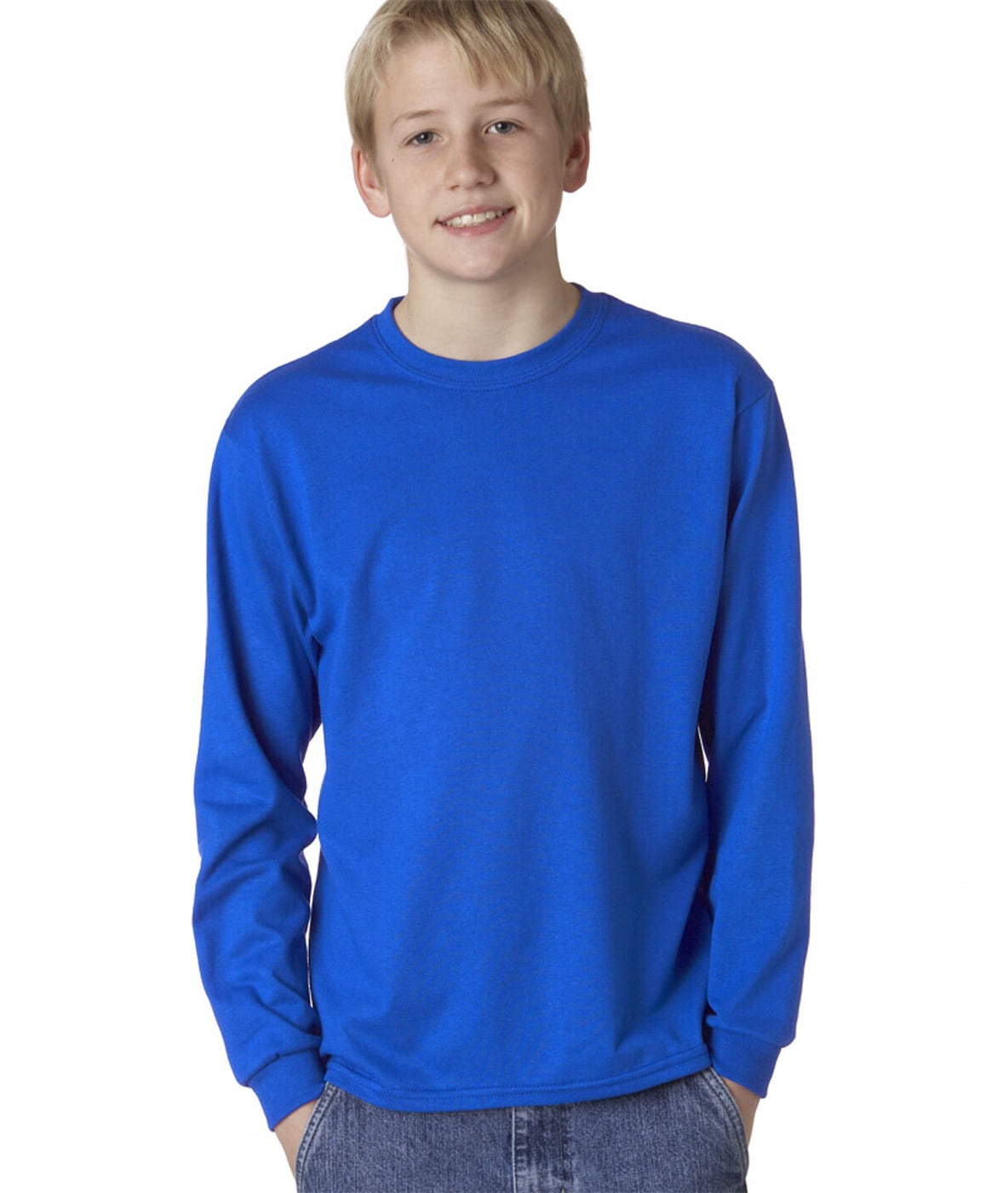 JERZEES - Jerzees Heavyweight Blend Long-Sleeve T-Shirt (29BL) Royal ...