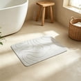 thumbnail image 5 of BSMAT Stone Bath Mat Diatomaceous Earth Shower Mat, 24"x16" Extra Thick Ultra Soft Bath Mat, Non-Slip Super Absorbent Diatomite Stone Mats for Bathroom Floor, Quick-Drying Easy to Clean(Gray), 5 of 6