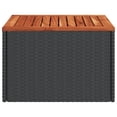 thumbnail image 3 of vidaXL Garden Table Black and Brown PE Rattan Compact Durable, 3 of 5