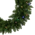 thumbnail image 3 of Northlight 24" Prelit LED Lights Northern Pine Artificial Christmas Wreath - Multi Lights, 3 of 9