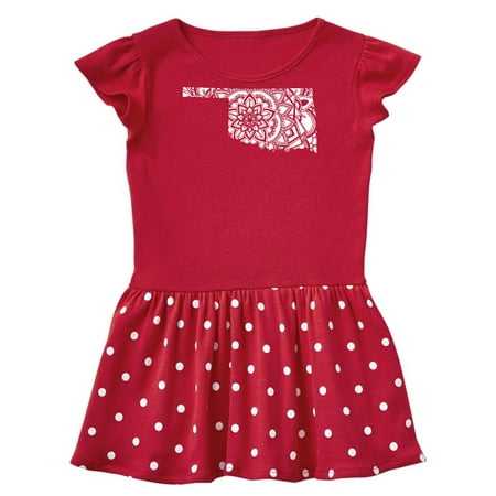 

Inktastic Oklahoma Silhouette Mandala Gift Baby Girl Dress