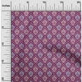 thumbnail image 2 of oneOone Velvet Purple Fabric Asian Suzani Craft Projects Decor Fabric Printed By The Yard 58 Inch Wide, 2 of 5