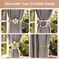 thumbnail image 6 of Sunflower Curtain Tiebacks 2 Pack Daisy Curtain Holdbacks Boho Curtain Ties Cute Flower Curtain Ties Decorative for Bedroom Window Treatment, 6 of 6