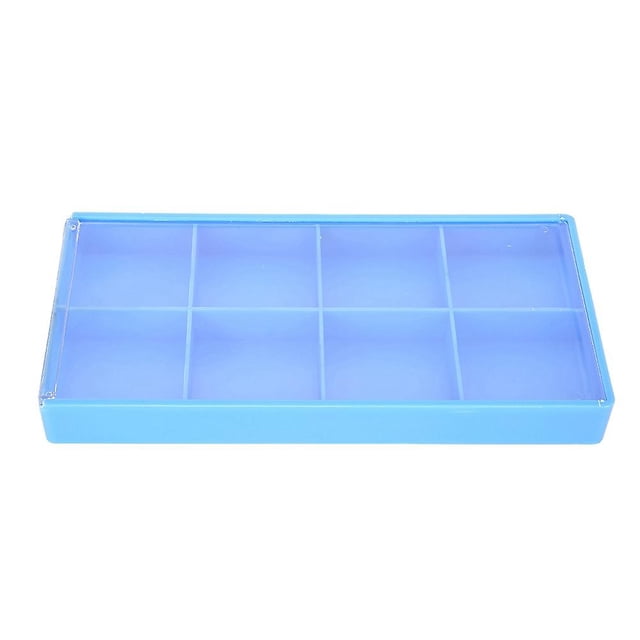 Boîte de rangement en plastique à 8 compartiments, organiseur de bijoux, boîtier pour montres, conteneur pour outils