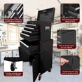 thumbnail image 4 of Tool Chest,5-Drawer Heavy Duty Rolling Tool Chest with Detachable Toolbox Steel Tool Storage Cabinet Sliding Drawers Lockable Wheels for Garage Workshop Mechanic Tools Organization Black, 4 of 6