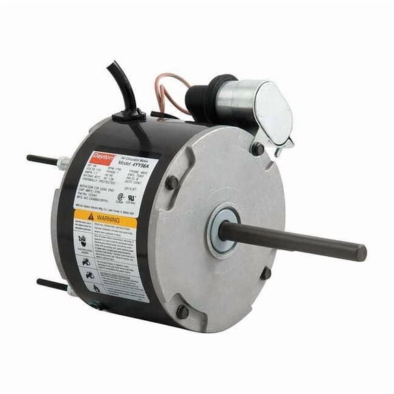 Dayton Motor,PSC,1/8 HP,1725 RPM,115V,48,TEAO 4YY56