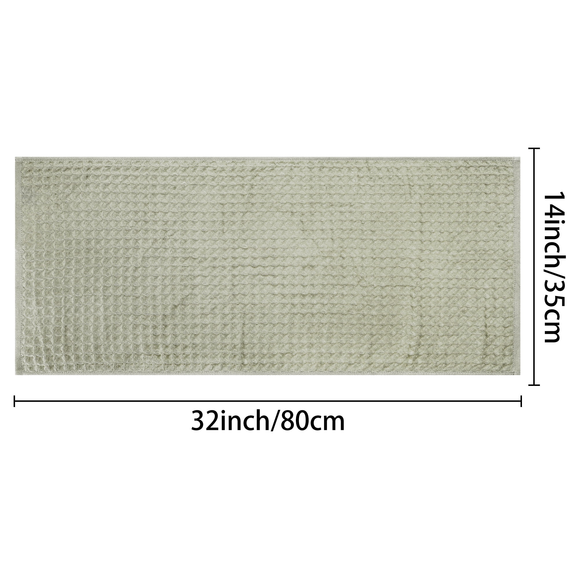 Unique Bargains Cotton Highly Absorbent Hand Towels 14 x 32 Inches for Bathroom Kitchen Grey 4pk
