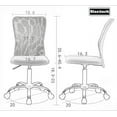 thumbnail image 3 of BestOffice Home Office Chair Ergonomic Mesh Executive Mid Back Adjustable, Lumbar Support Rolling, Black, 3 of 7