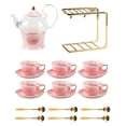 thumbnail image 1 of Juego de tetera y tazas Strade Fareast Limited con soporte y infusor rosa, 1 of 8
