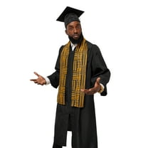 Gold Kente African Print Graduation Stole/Sash