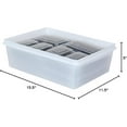 thumbnail image 3 of Fish Tubs/Food Storage Bins 25lb 11.5" x 15.5" x 5", Pack of 20- Deep Container Bases Only, 3 of 4