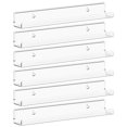 thumbnail image 1 of Floating Shelves Lifewit para discos de vinilo, paquete de 6 unidades, acrílico transparente, 1 of 8