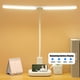 thumbnail image 4 of Lámpara de escritorio curva LED | Brazo ajustable plegable | 3 Temperatura de color | Atenuación infinita | Puerto de carga USB | Alimentado por batería de 12 W | Plástico blanco | 45x44x14cm |, 4 of 8