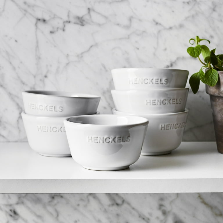 Henckels Ceramic 6-pc Round Ramekin Set - White - Walmart.com