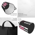 thumbnail image 2 of Goofa Ribbon Breast Cancer Awareness Printed Circular Hamper,Laundry Basket with Handles,Storage Baskets Foldable,Large Capacity Laundry Hamper-Small, 2 of 6