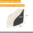 thumbnail image 2 of Massage chair cover, 600D full body shiatsu massage chair protector, 59 X 39 X 55 inchesArmchair Slipcovers,, ,with drawstring waterproof and dustproof Recliner Wing Chair Slipcovers,Sofa Cover C104, 2 of 3