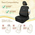 thumbnail image 2 of C&C Napa Leatherette 2 Front Seat Covers – Faux Leather Car Seat Protectors for Cars & Trucks – UV-Resistant, Easy to Clean, Semi-Universal Fit – Stylish Coastal Design for Summer Car Interior Upgrad, 2 of 10
