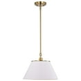 thumbnail image 4 of Nuvo Lighting Dover 1 Light Medium Pendant White with Vintage Brass, 4 of 6