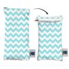 Planet Wise Wipe Pouch, Teal Chevron