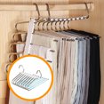 thumbnail image 2 of weibbin Porte-Pantalons en Acier Inoxydable Multifonctionnel Antidérapant Armoire Multi-Couches Sans Marque Rangement, 2 of 7