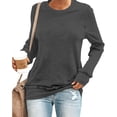thumbnail image 2 of VBARHMQRT Fall Crewneck Sweatshirt Customizable Women Diy Your Photo Your Own Custom Text Sweatshirt, 2 of 7
