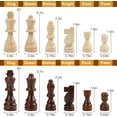 thumbnail image 2 of Fugocen Inlaid Wood Folding Chess Board Set 15 Inches with 32 Ajedrez Chess Piece for Adults and Kids, 2 of 9