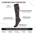 thumbnail image 2 of Sikiie Colorful Excavator 1 Pairs Compression Socks for Men and Women 15-20 mmHg Running Support Socks, 2 of 7