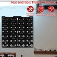 thumbnail image 4 of Grusce Nut and Bolt Thread Checker Set Aluminum Alloy 28 Thread Identifier Gauge Imperial and Metric Size Screw Size and Thread Gauge Measuring Tool Bolt Nut Identifier Board for Nut Bolt, 4 of 8