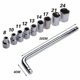 thumbnail image 3 of High Quality Socket Wrench 10pcs Set Spanner Car Machine Repair Service Tools Kit, 3 of 3